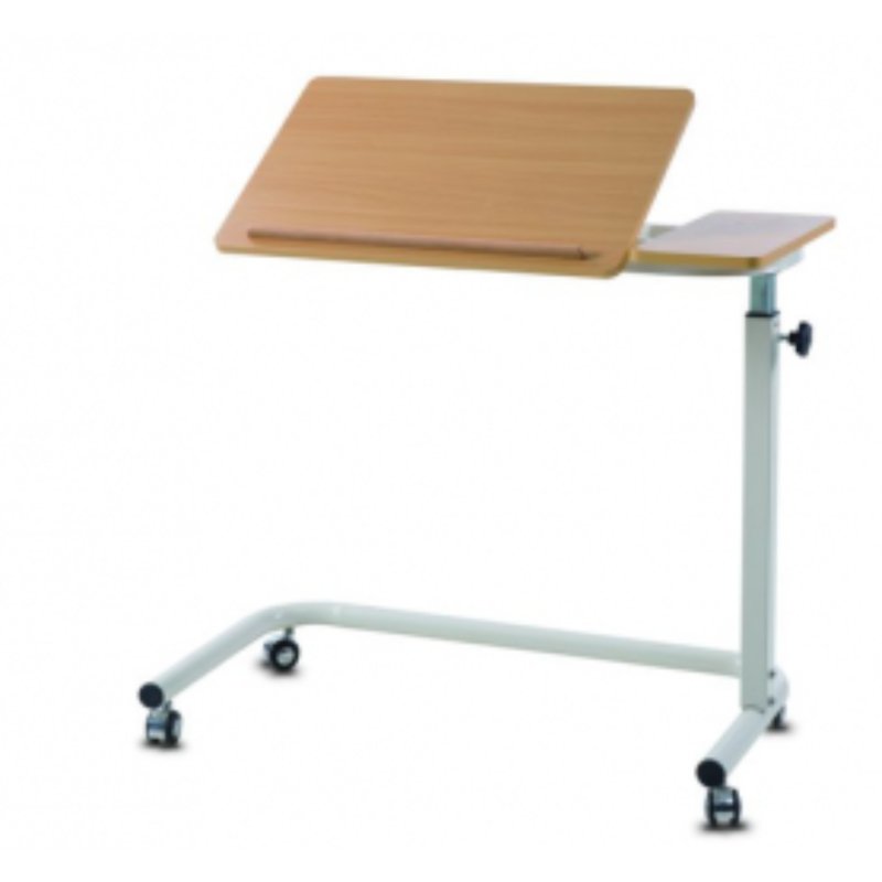 Overbed Split Table - Ratchet Tilt (5 - 6 Positions) - Aged Care & Medical