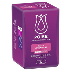 Poise Active Ultrathin Pads - Super - Aged Care & Medical