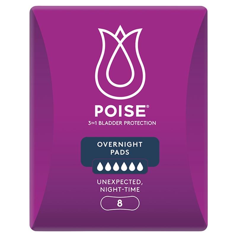 Poise Overnight Pads - Aged Care & Medical