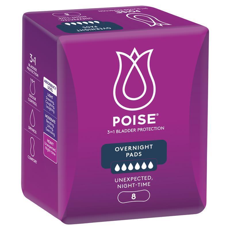 Poise Overnight Pads - Aged Care & Medical