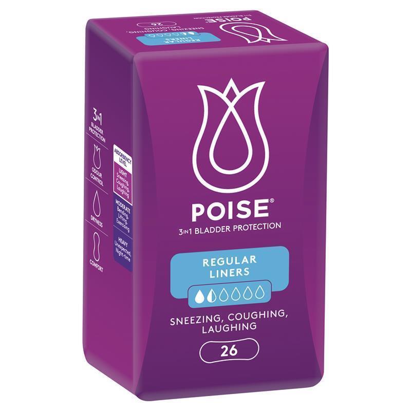 Poise Panty Liners - Regular - Aged Care & Medical