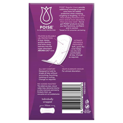 Poise Panty Liners - Regular - Aged Care & Medical