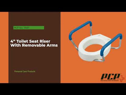 PCP Toilet Seat Raiser 4'' with clips - Ex Rental