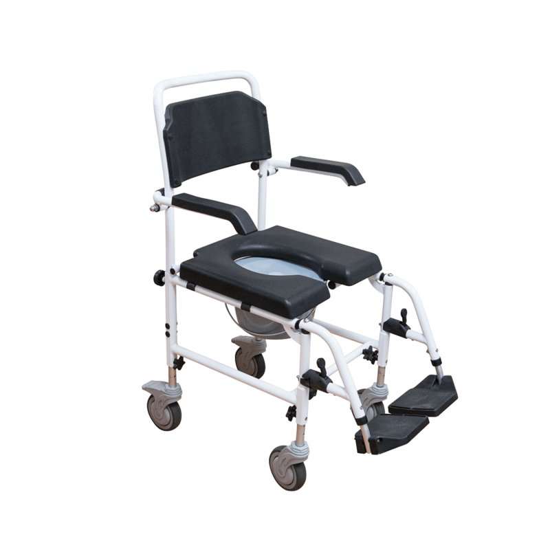 Rental - Aspire 440mm Shower Commode - (Per Week, Minimum 2 Week Hire) - Aged Care & Medical - Rentals - Melbourne - Aspire - shipping - wide - Melbourne - Australia - incontinence - aids - wheelchair - for - hire - wheelchair - for - rental - bariatric - chair - sit - to - stand - eq