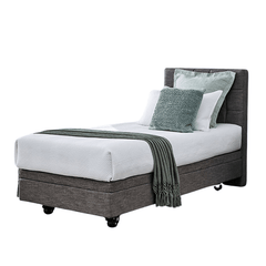 Rental - Aspire ComfiMotion Care Bed, Portobello Grey - Long Single - Aged Care & Medical