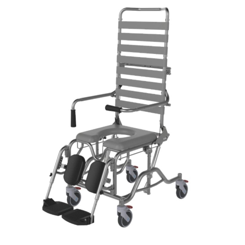 Rental - Aspire Tilt & Recline Shower Commode - 460mm wide (Per Week, Minimum 2 Week Hire) - Aged Care & Medical - Seating - Aspire - shipping - wide - Melbourne - Australia - incontinence - aids - wheelchair - for - hire - wheelchair - for - rental - bariatric - chair - sit - to - stand - eq