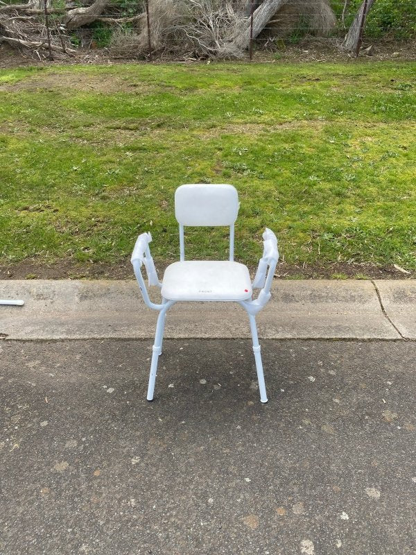 Rental - CAREQUIP Perching Stool, Padded with Backrest (Per Week, Minimum 2 Week Hire) - Saved - Aged Care & Medical