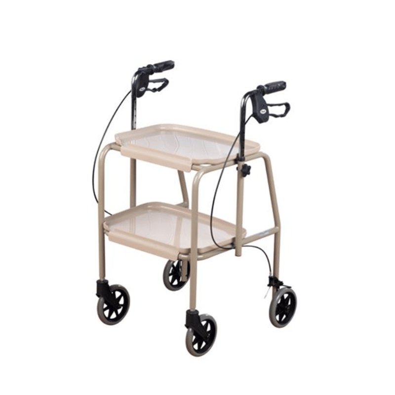 Rental - Days Adjustable Height Trolley Walker, Beige - Aged Care & Medical