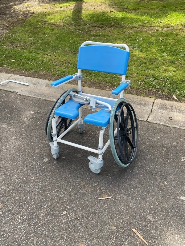 Rental - DRIVE ASTON Mobile Shower Commode - Self Propel, 18" (Per Week, Minimum 2 Week Hire) - Aged Care & Medical
