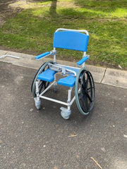 Rental - DRIVE ASTON Mobile Shower Commode - Self Propel, 18" (Per Week, Minimum 2 Week Hire) - Aged Care & Medical