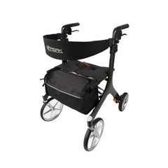 Rental - Ellipse SuperLite Carbon Fibre Rollator - Black Medium - Aged Care & Medical