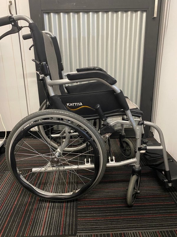 Rental - KARMA S - Ergo 100 Self Propel 18'' Wheelchair (Per Week, Minimum 2 Week Hire) - Aged Care & Medical