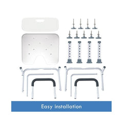 Rental - Shower Chair with Backrest - Aged Care & Medical