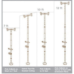 Signature Life - Sure Stand Pole, Graphite - Aged Care & Medical