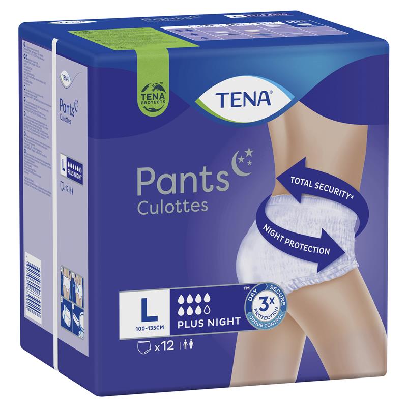 Tena Pants Night - 12 Pack - Aged Care & Medical - Incontinence Pull - Up Pants - Tena - shipping - wide - Melbourne - Australia - incontinence - aids - wheelchair - for - hire - wheelchair - for - rental - bariatric - chair - sit - to - stand - eq