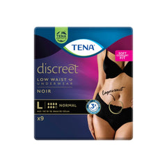 Tena Pants Womens Discreet - Normal - Low Waist - Black - 7 Drops - Aged Care & Medical