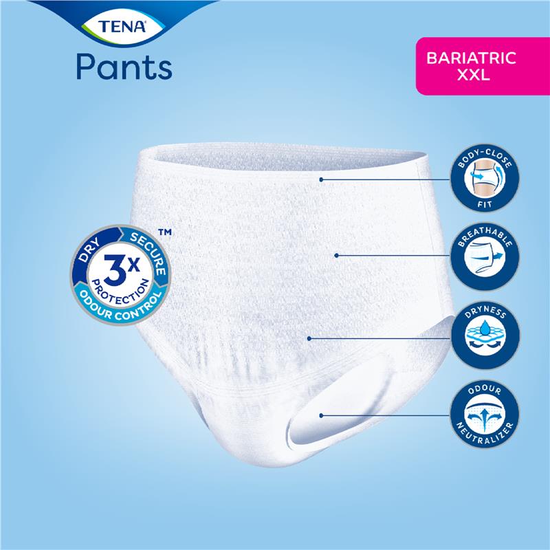 Tena ProSkin Pants Plus - 6 drops - Aged Care & Medical - Incontinence Pants - Tena - shipping - wide - Melbourne - Australia - incontinence - aids - wheelchair - for - hire - wheelchair - for - rental - bariatric - chair - sit - to - stand - eq