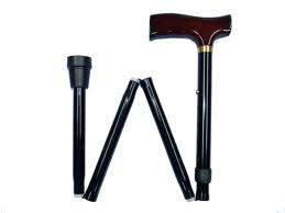 Walking Stick - T Handle - Folding (Wooden Grip) - Aged Care & Medical - Walking Stick - PCP - shipping - wide - Melbourne - Australia - incontinence - aids - wheelchair - for - hire - wheelchair - for - rental - bariatric - chair - sit - to - stand - eq