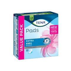 Tena Pads Extra Standard Length - 24 Pack